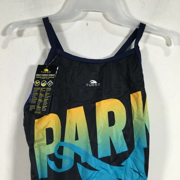 Turbo Custom 55601 Park Swimsuit, Women's Size S - Navy/Multi - Picture 7 of 10